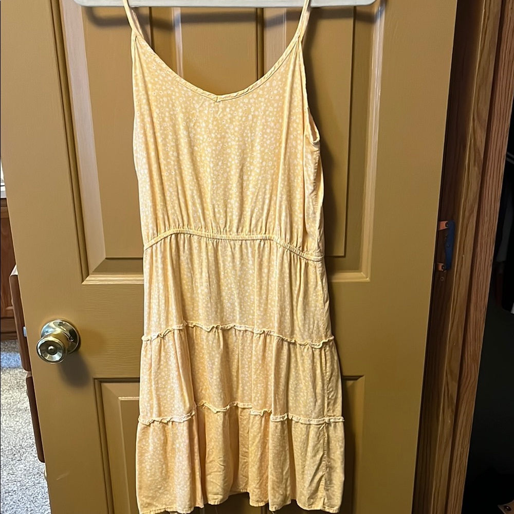 Yellow Sleeveless Summer Dress